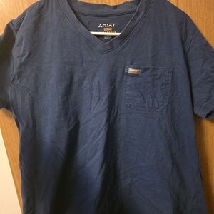 Ariat Men's Deep Blue V-Neck Tee